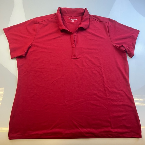 Port Authority Tops - Port Authority Red polo for women r80-7